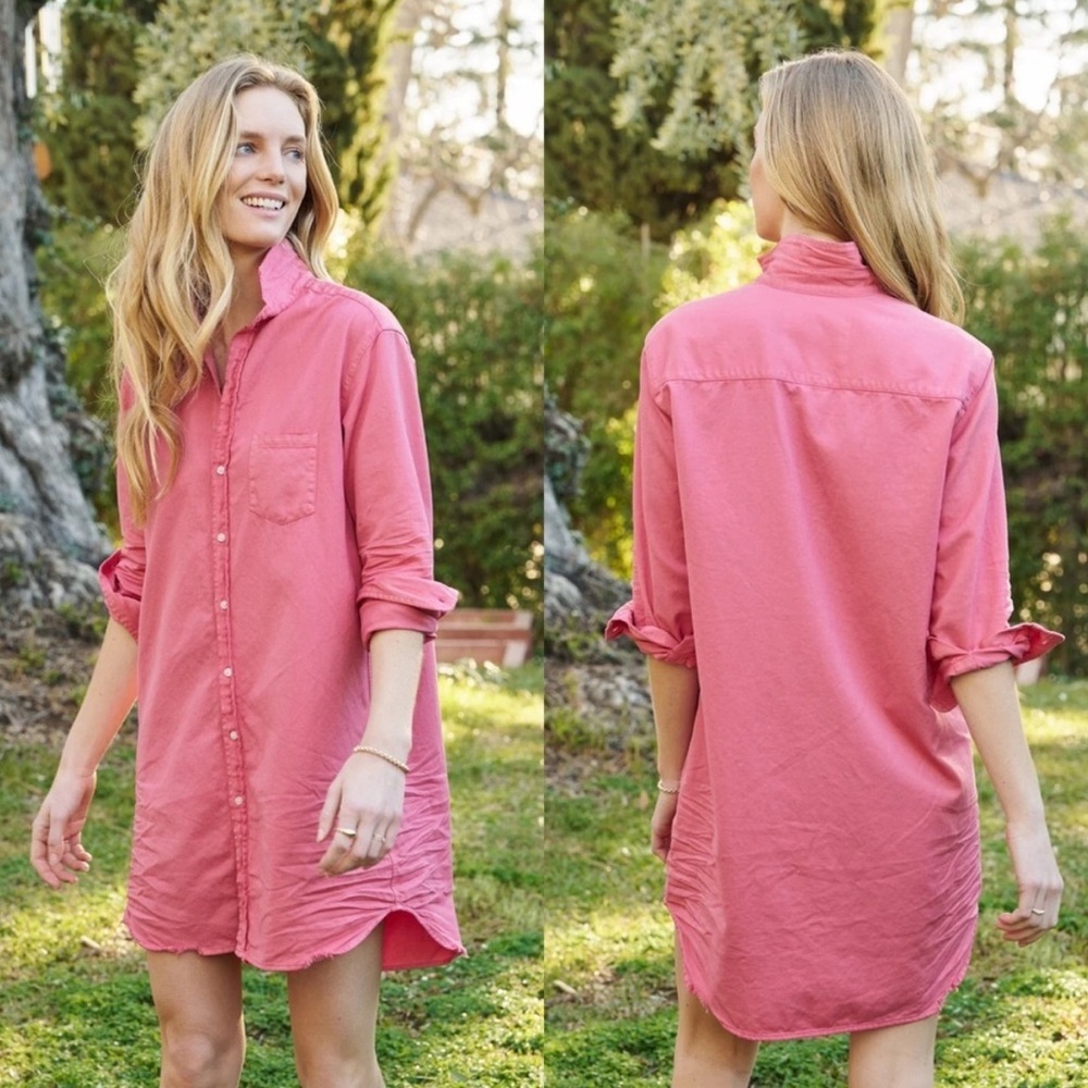 Frank & Eileen Coral Shirt Dress